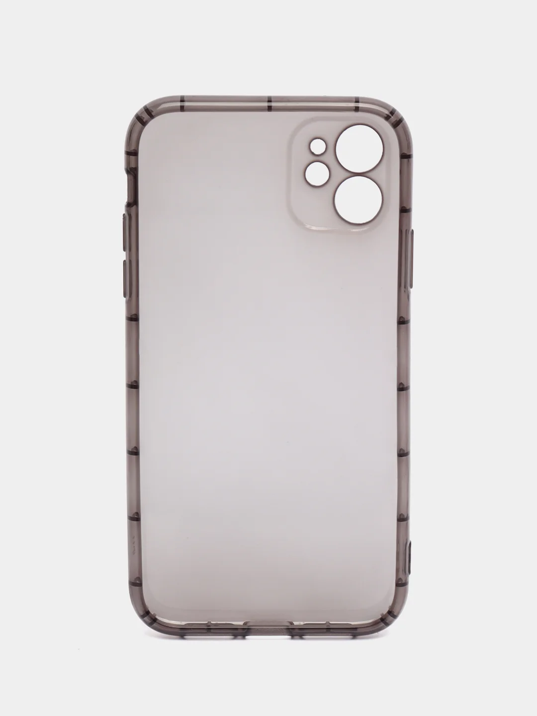 Серый чехол на iPhone 13, 12, 11, 7, 8, SE 2020, Plus, X, XS, XR, Max, Pro, mini, прозрачный