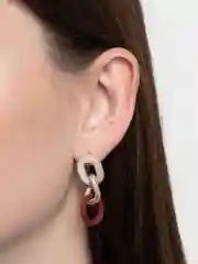 Красный серьги женские