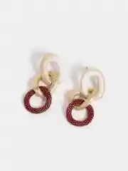 Красный серьги женские