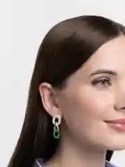 Зеленый серьги женские