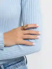 Бронзовый кольцо "Змея"