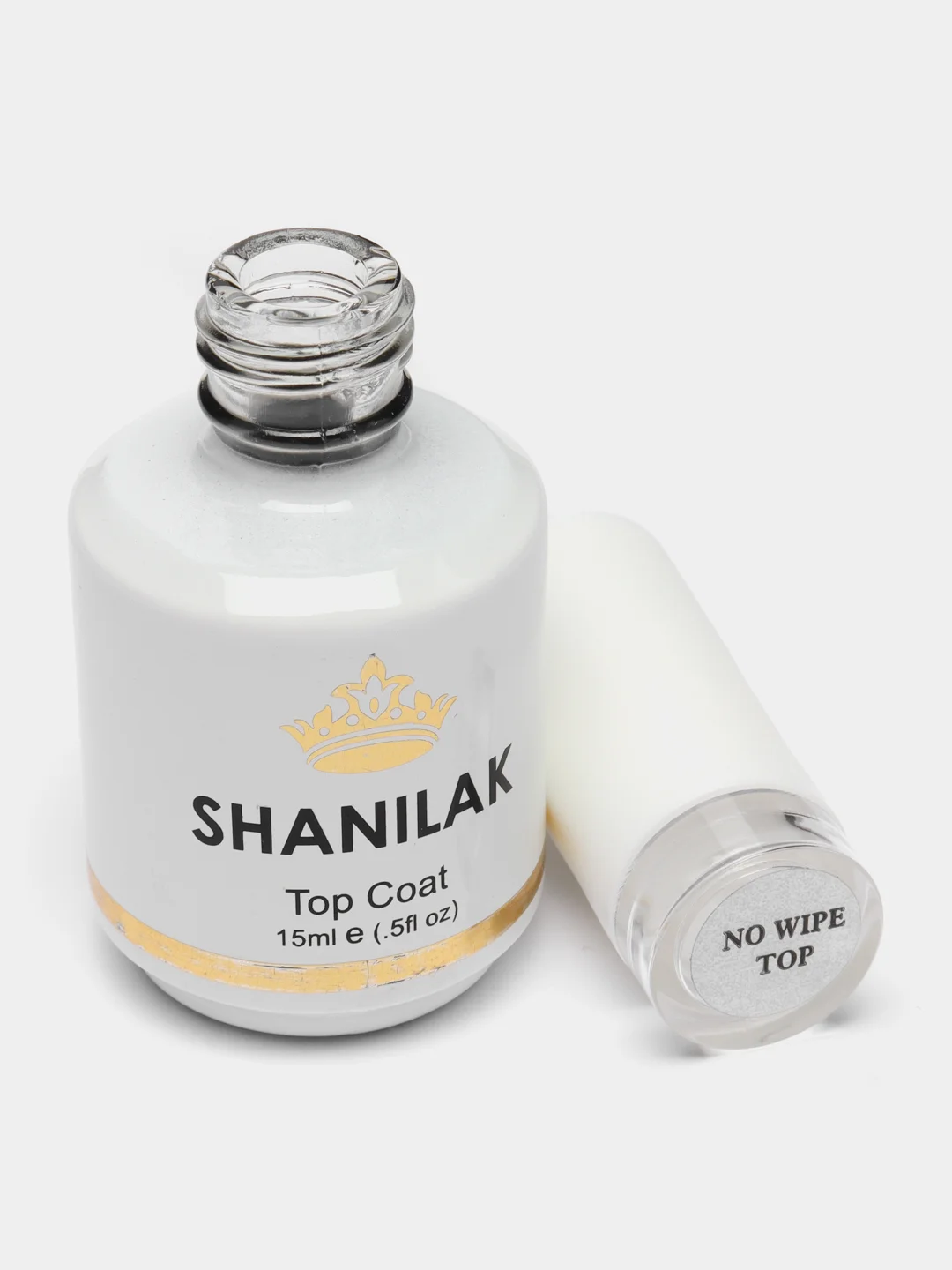 Прозрачный топ без липкого слоя Shanilak Super Shine для маникюра, 15 мл