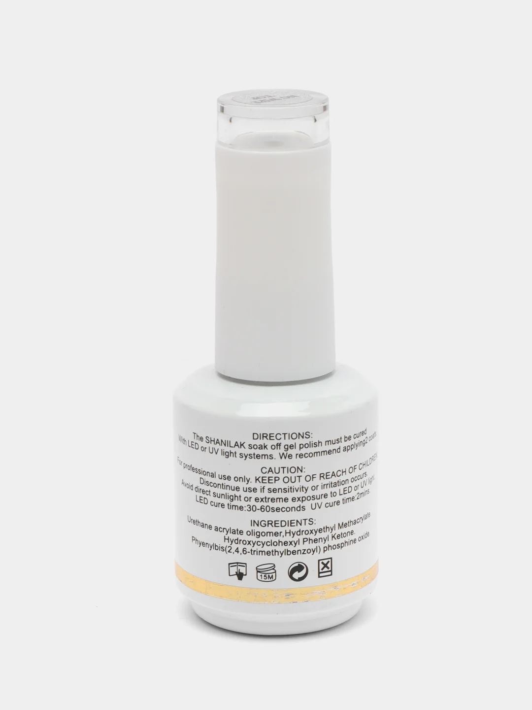 Прозрачный топ без липкого слоя Shanilak Super Shine для маникюра, 15 мл