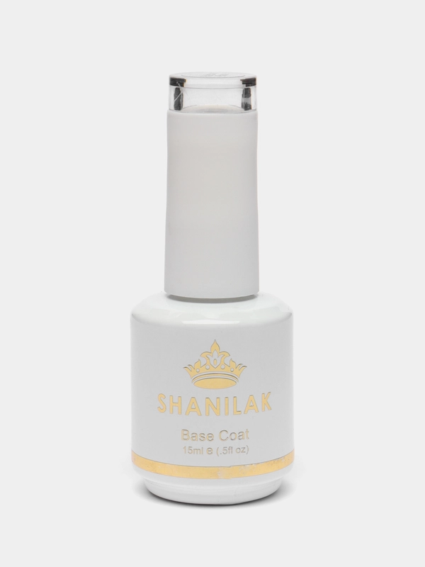Каучуковая база для маникюра Shanilak Rubber Lux, прозрачная, 15 мл