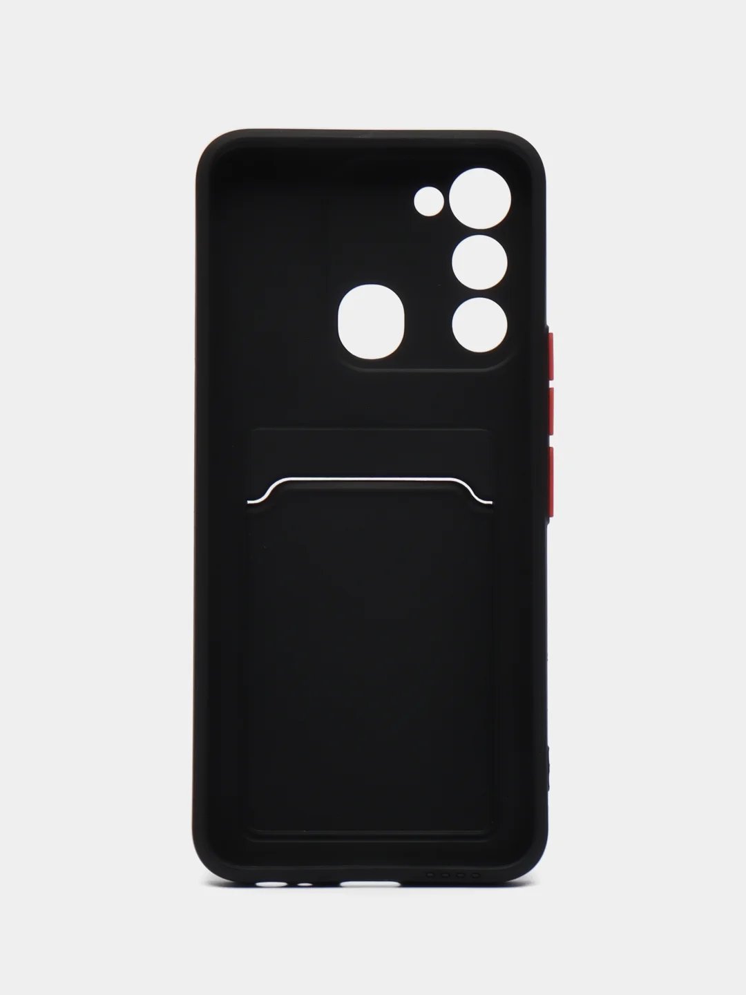 Черный чехол TECNO SPARK 8C  / TECNO SPARK GO 2022 с защитой камеры, карман для пластиковой карты