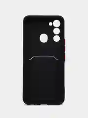 Черный чехол TECNO SPARK 8C  / TECNO SPARK GO 2022 с защитой камеры, карман для пластиковой карты