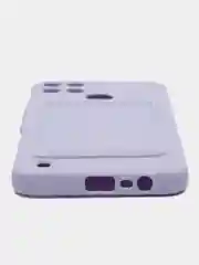 Лавандовый чехол с отделением для пластиковой карточки REALME C21Y