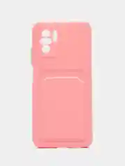 Розовый чехол XIAOMI POCO M5S / Redmi Note 10 / NOTE 10s  для пластиковой карточки , защита камеры