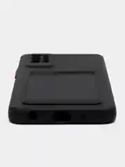 Черный чехол с защитой камеры для Tecno Pova 2, с карманом для пластиковой карты