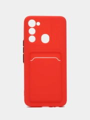 Чехол TECNO SPARK 8C  / TECNO SPARK GO 2022 с защитой камеры, карман для пластиковой карты