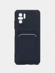 Темно-синий чехол XIAOMI POCO M5S / Redmi Note 10 / NOTE 10s  для пластиковой карточки , защита камеры