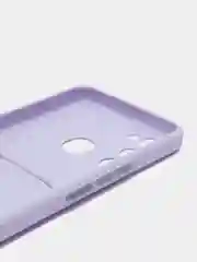 Сиреневый чехол TECNO SPARK 8C  / TECNO SPARK GO 2022 с защитой камеры, карман для пластиковой карты
