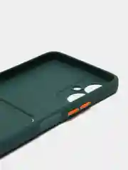 Зеленый чехол TECNO SPARK 9 PRO с отделением для пластиковой карты и защита камеры