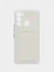 Бежевый чехол TECNO SPARK 8C  / TECNO SPARK GO 2022 с защитой камеры, карман для пластиковой карты