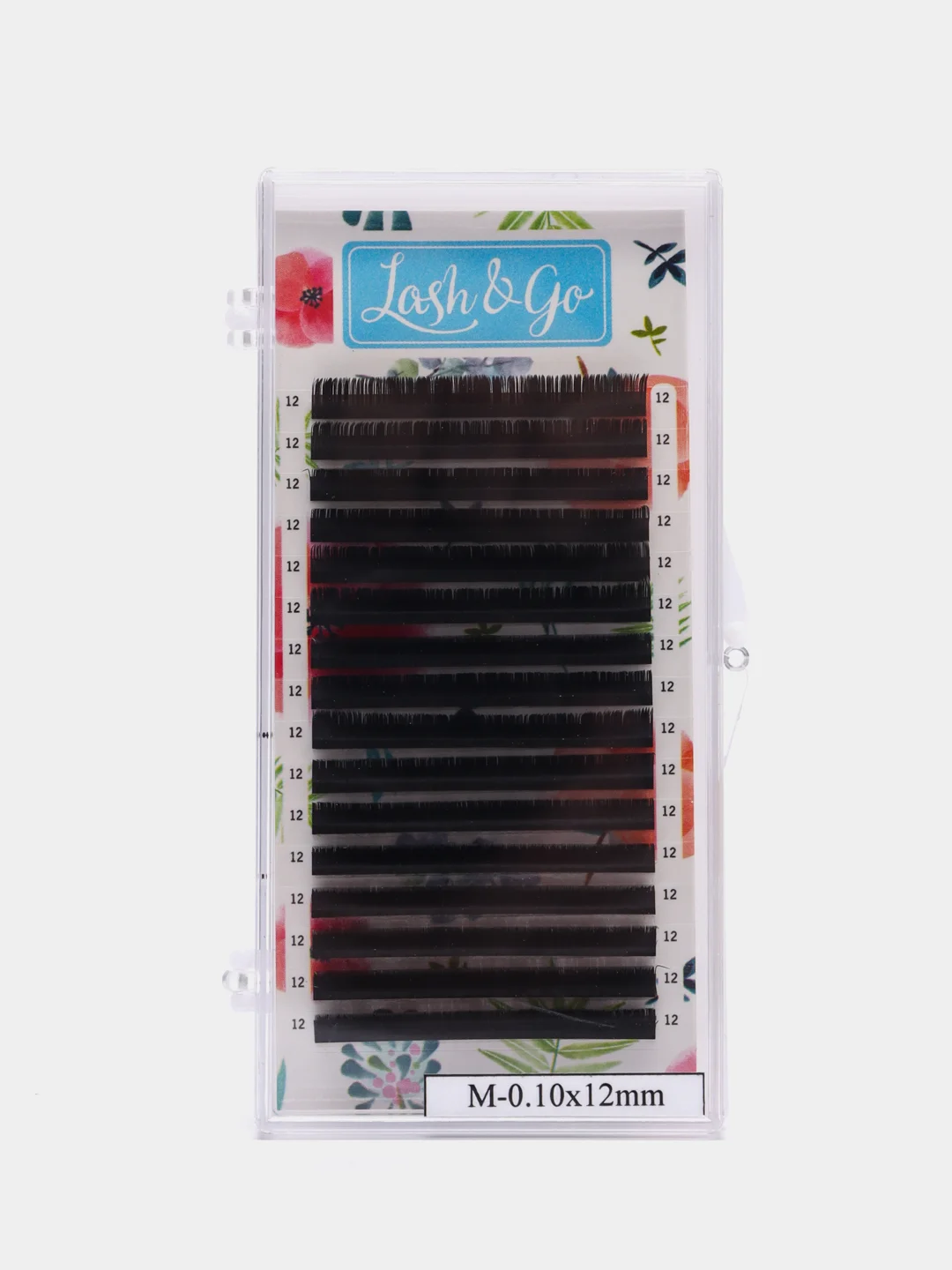 Ресницы для наращивания черные Lash&Go, 16 линий