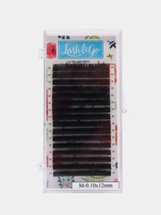 Ресницы для наращивания черные Lash&Go, 16 линий