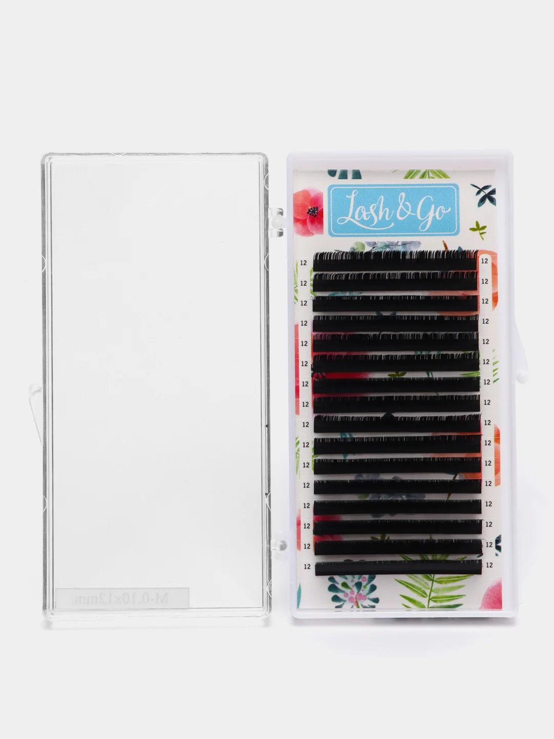 Ресницы для наращивания черные Lash&Go, 16 линий