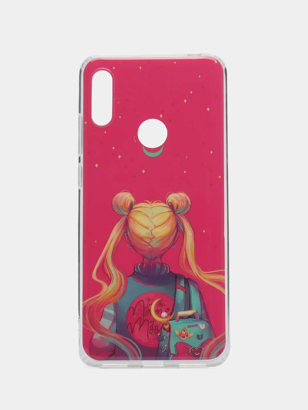 Тёмно-розовый чехол Honor 8A / 8A Prime / Huawei Y6 2019 / Y6 Prime 2019 с рисунком Игра в кальмара