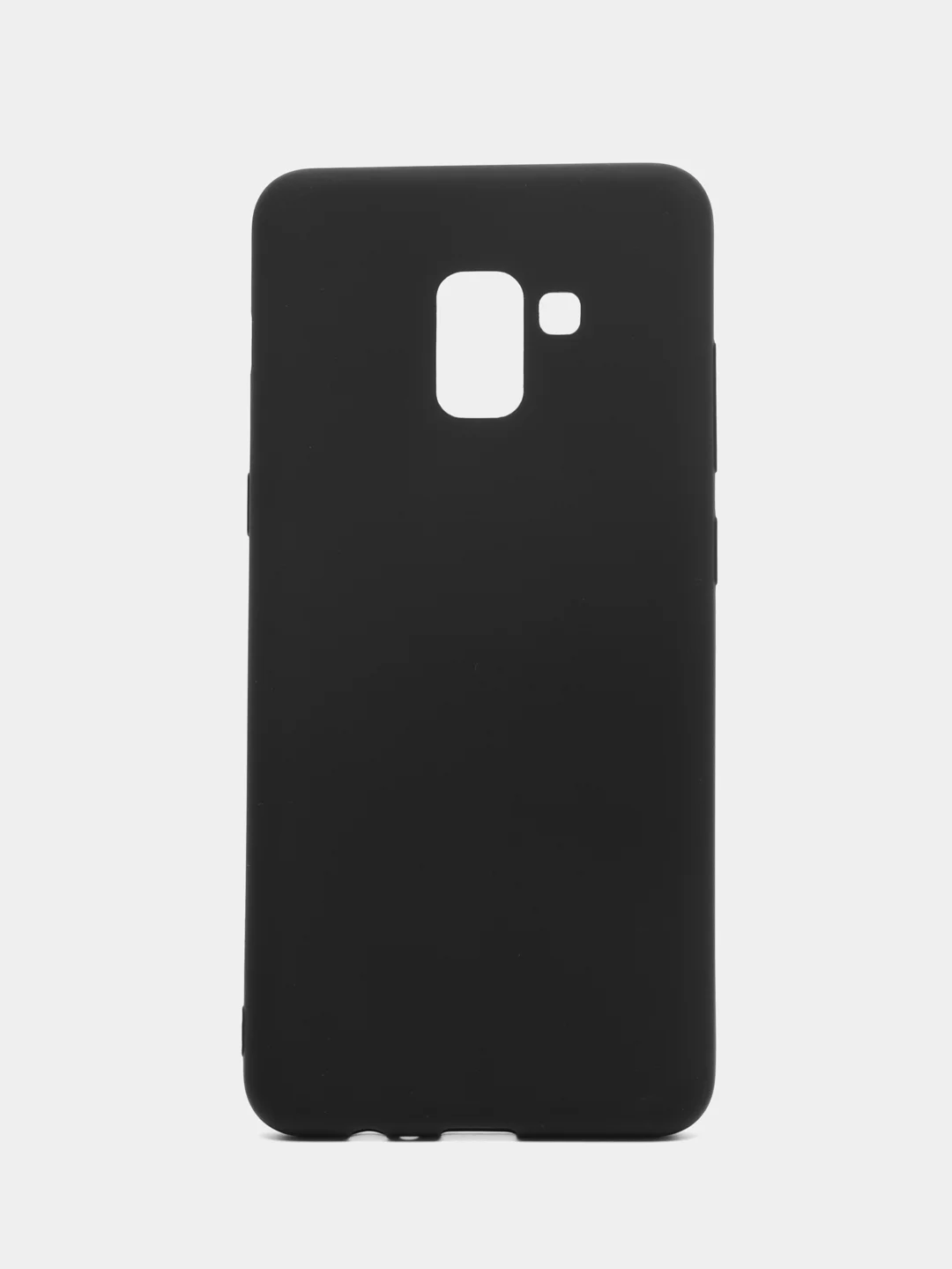 Угольный чехол Samsung Galaxy A8+, A8 Plus, Самсунг Галакси А8, А8 Плюс, черный, силиконовый