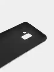 Угольный чехол Samsung Galaxy A8+, A8 Plus, Самсунг Галакси А8, А8 Плюс, черный, силиконовый