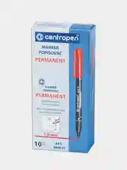 Маркер перманентный с тонким наконечником, черный, Centropen