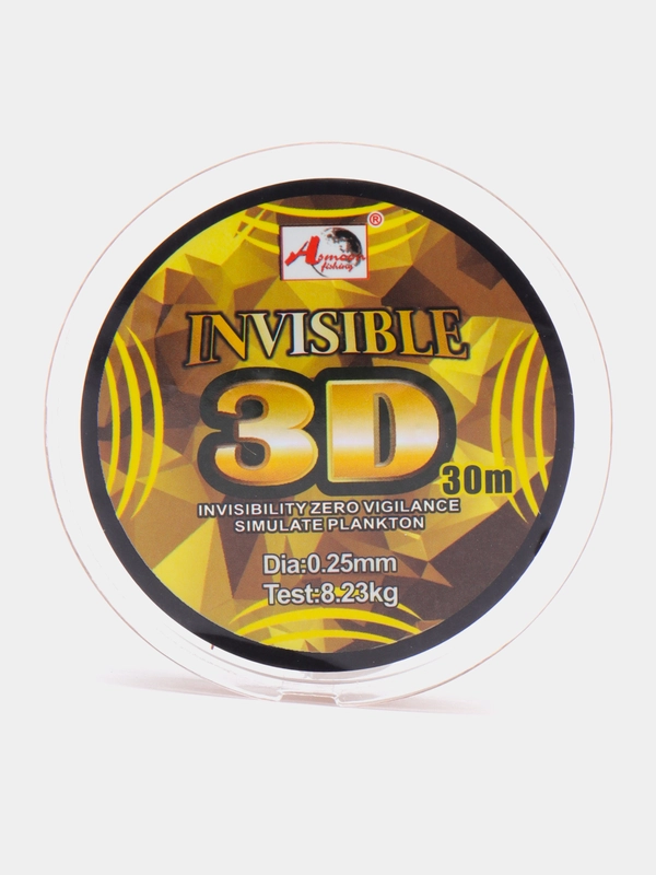 Леска зимняя INVISIBLE 3D, 30 м, от 0,08-0,25