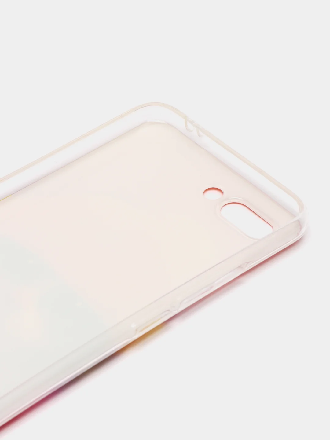 Желтый силиконовый чехол на Honor 10 / Хонор 10 прозрачный, с рисунком, защита камеры
