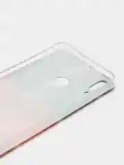 Бордовый силиконовый чехол на Honor 8X / Хонор 8Х прозрачный, с рисунком, защита камеры