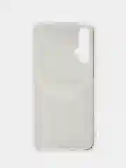 Угольный чехол на Honor 20/Huawei Nova 5T / Хонор 20 прозрачный, с рисунком, защита камеры