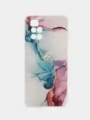 Ледяной силиконовый чехол на Xiaomi Redmi 10 / Сяоми Редми 10 прозрачный с рисунком, защита камеры