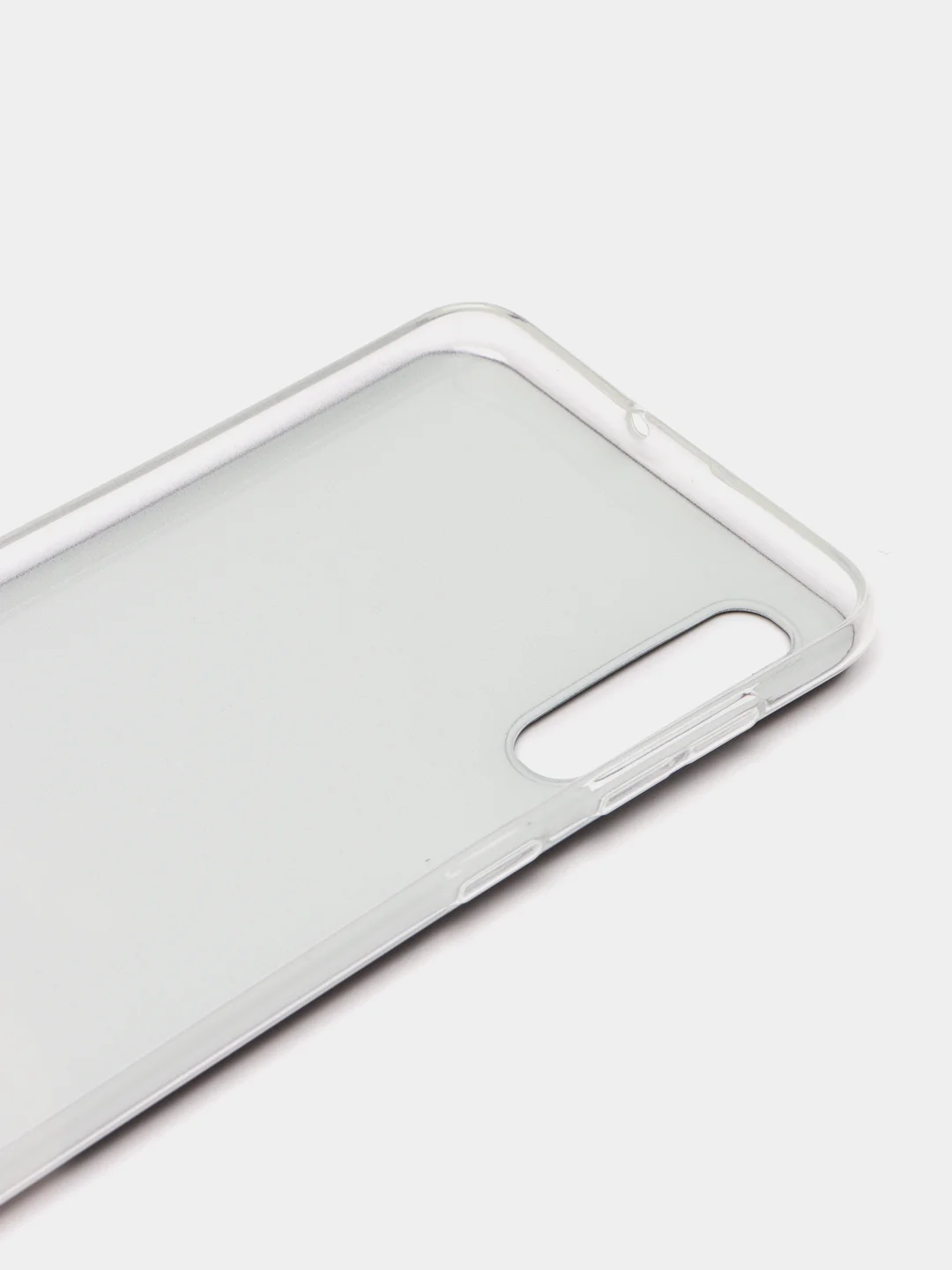 Серебряный силиконовый чехол на Samsung Galaxy A50/A30s / Самсунг А50/А30s прозрачный, с рисунком