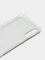 Серебряный силиконовый чехол на Samsung Galaxy A50/A30s / Самсунг А50/А30s прозрачный, с рисунком