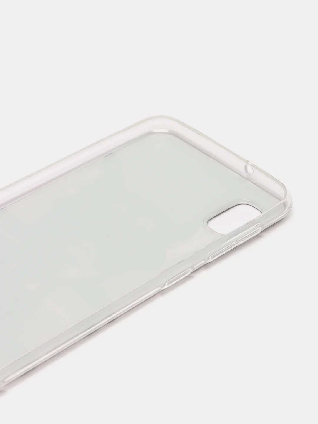 Серый силиконовый чехол на Samsung Galaxy A10 / Самсунг А10 прозрачный с рисунком, защита камеры