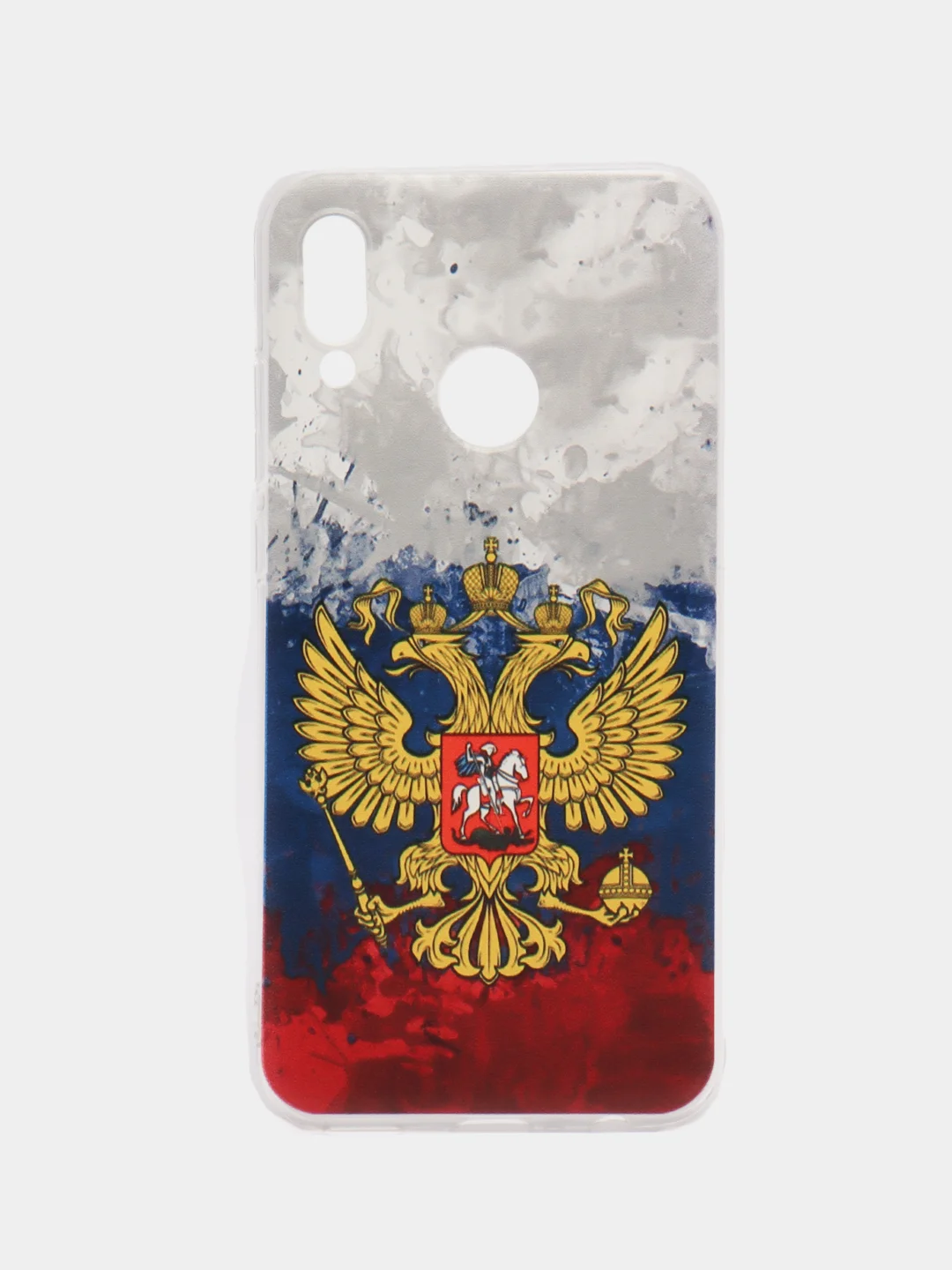 Синий чехол на Honor 10 Lite/Huawei P Smart 2019 / Хонор 10 Лайт прозрачный, с рисунком