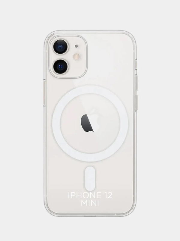 Чехол силиконовый MagSafe для iPhone 11 / 12/ 13/ 14 / 15, прозрачный