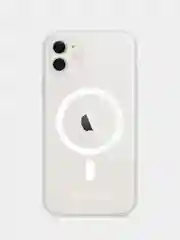 Чехол силиконовый MagSafe для iPhone 11 / 12/ 13/ 14 / 15, прозрачный
