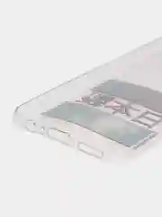 Алый силиконовый чехол на Honor 9A / Хонор 9А прозрачный, с рисунком, защита камеры