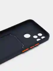 Темно-синий чехол с отделением для пластиковой карточки REALME C21Y