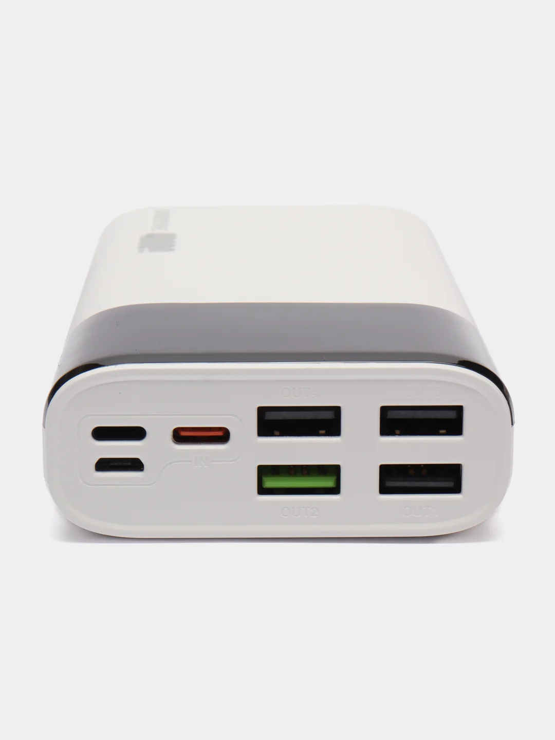 Белый портативный внешний аккумулятор Power Bank Borofone BT01 40000 мАч, 4 USB