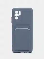 Серый чехол XIAOMI POCO M5S / Redmi Note 10 / NOTE 10s  для пластиковой карточки , защита камеры