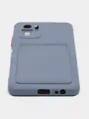 Серый чехол XIAOMI POCO M5S / Redmi Note 10 / NOTE 10s  для пластиковой карточки , защита камеры