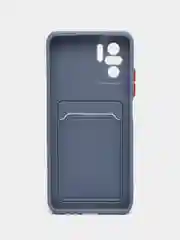Серый чехол XIAOMI POCO M5S / Redmi Note 10 / NOTE 10s  для пластиковой карточки , защита камеры