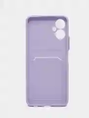 Лавандовый чехол TECNO SPARK 9 PRO с отделением для пластиковой карты и защита камеры
