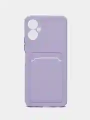 Лавандовый чехол TECNO SPARK 9 PRO с отделением для пластиковой карты и защита камеры