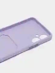 Лавандовый чехол TECNO SPARK 9 PRO с отделением для пластиковой карты и защита камеры