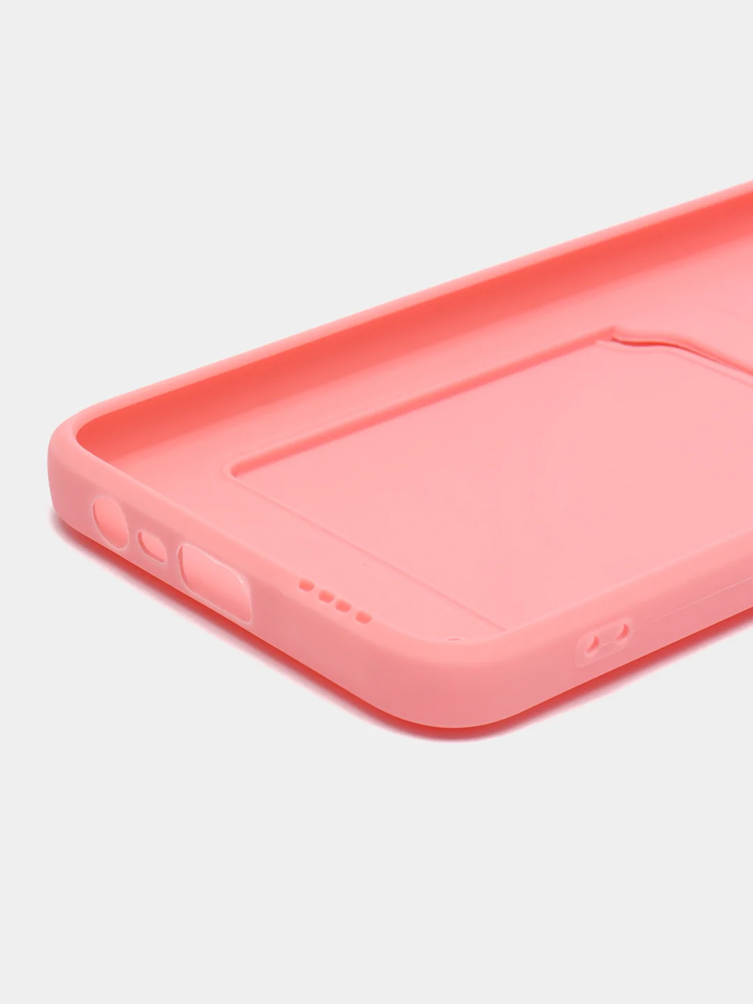 Розовый чехол с отделением для пластиковой карточки REALME C21Y