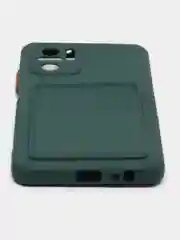 Тёмно-зелёный чехол XIAOMI POCO M5S / Redmi Note 10 / NOTE 10s  для пластиковой карточки , защита камеры