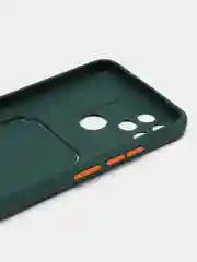 Тёмно-зелёный чехол с отделением для пластиковой карточки REALME C21Y
