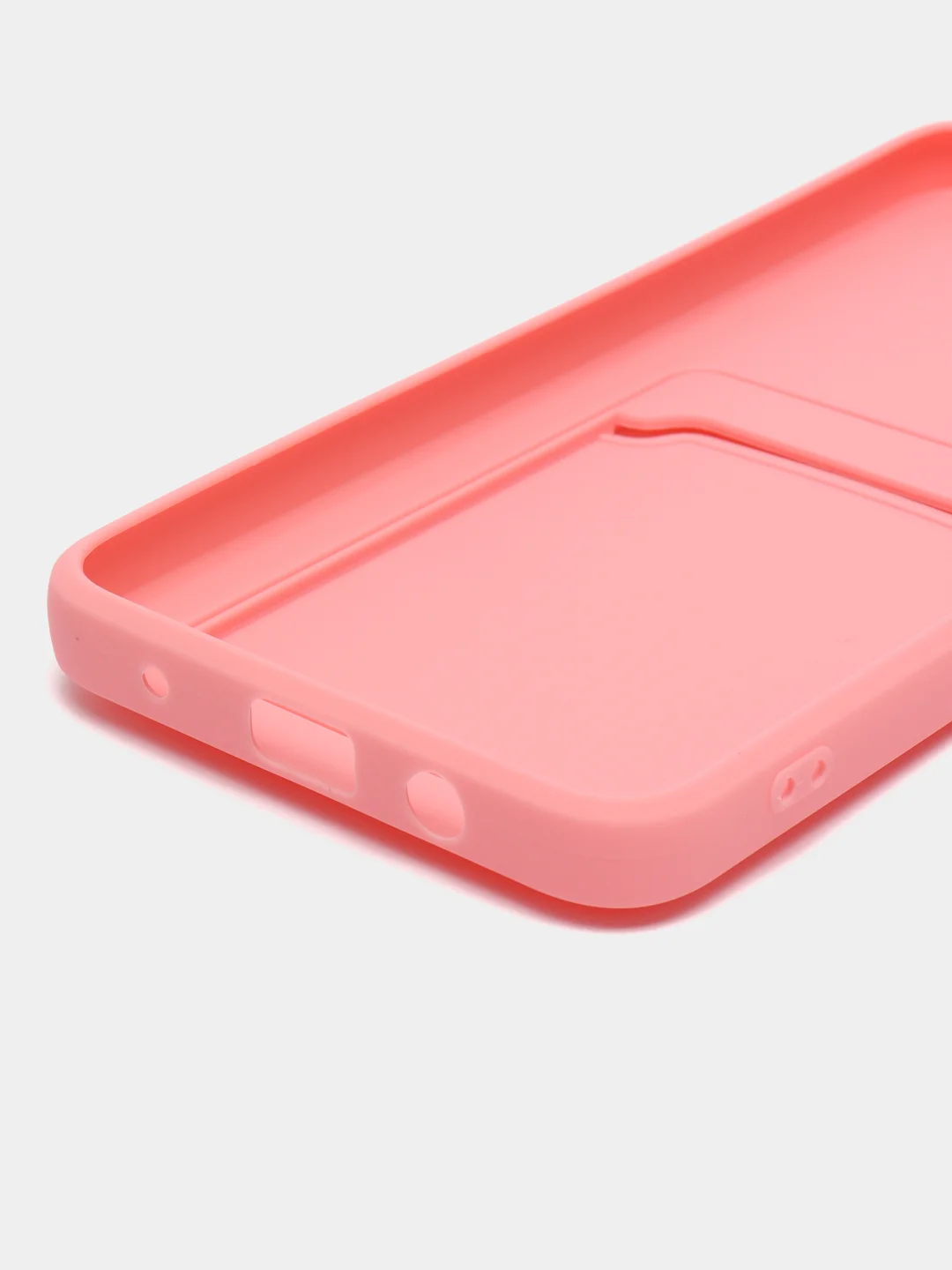 Розовый чехол с отделением для пластиковой карточки TECNO SPARK 7