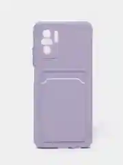 Лавандовый чехол XIAOMI POCO M5S / Redmi Note 10 / NOTE 10s  для пластиковой карточки , защита камеры